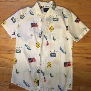 American Eagle Short Sleeve Button Down | Small